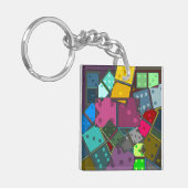 Dominos Schlüsselanhänger (Vorderseite links)