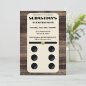 Domino's Themeneinladung Einladung (Stehend Vorderseite)