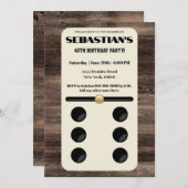 Domino's Themeneinladung Einladung (Vorne/Hinten)