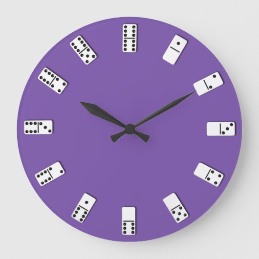 Dominos Wall Clock Große Wanduhr (Vorderseite)