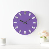Dominos Wall Clock Große Wanduhr (Zuhause)