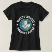 Dominospiele Der Weltbeste Domino-Spieler T-Shirt (Design vorne)