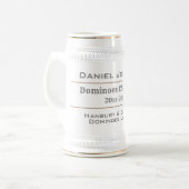 Dominospieler und DominoChampion Bierglas (Vorderseite Links)