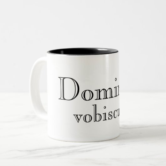 Dominus Vobiscum (Der Herr sei bei dir) Tasse (Vorderseite Links)