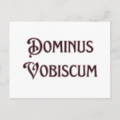 Dominus Vobiscum kann der Herr bei dir sein kathol Postkarte (Vorderseite)