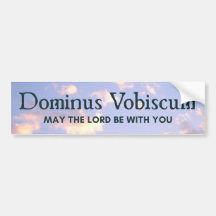 Dominus Vobiscum Latin Mass Trading Katholic Sky B Autoaufkleber