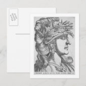 Domitian Caesar (51-96 AD), 1596 (Gravur) Postkarte (Vorne/Hinten)