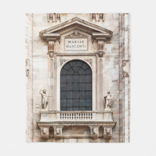 Domkirche von Mailand. Schöner italienischer Tempe Fleecedecke