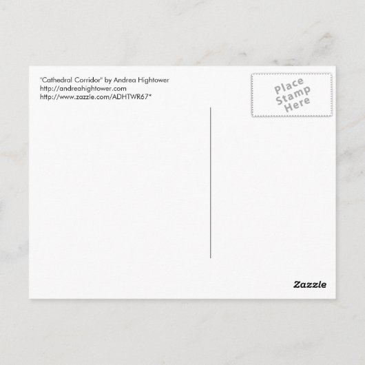 Domkorridor Postkarte (Rückseite)