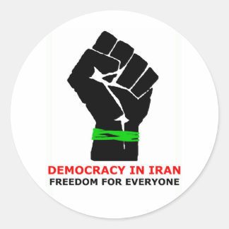 Domokratie des IRAN Runder Aufkleber