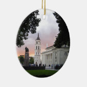 Domplatz in Vilnius, LITAUEN Keramikornament (Rechts)