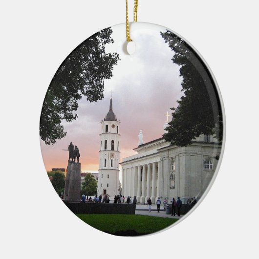 Domplatz in Vilnius, LITAUEN Keramikornament (Links)