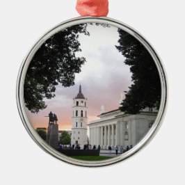 Domplatz in Vilnius, LITAUEN Ornament Aus Metall