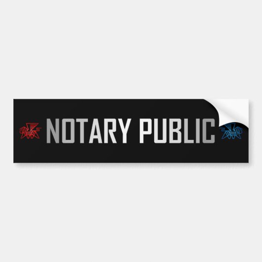 DomTopNotary Notary Public Autoaufkleber (Vorne)