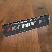 DomTopNotary schamlose Selbst-Werbeaktion Namensplakette (Seite)