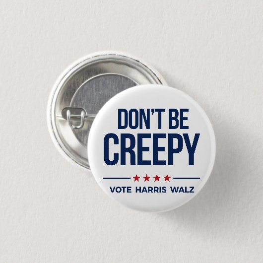 DON BE KREEPY - Vote Harris Walz Button (Vorne & Hinten)