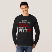 Don Believe The Bull Adopt A Pit Pitbull T-Shirt (Vorne ganz)