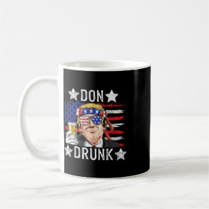 Don betrunken patriotisch Vintage 4. Juli-Flagge l Kaffeetasse