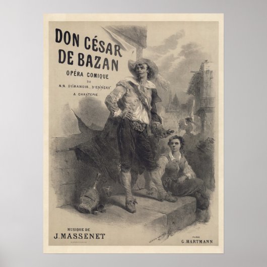 Don César de Bazan première poster (1872) (Vorne)