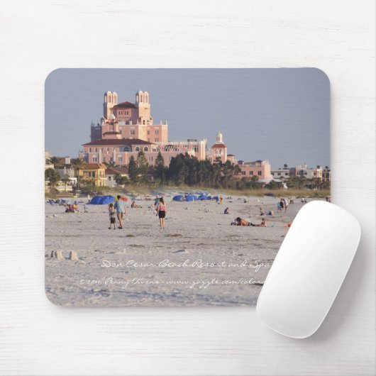 Don Cesar - Floridas rosa Schloss Mousepad (Mit Mouse)
