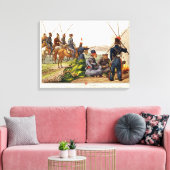 Don Cossacks im Jahr 1814 Leinwanddruck (Insitu (Wohnzimmer))