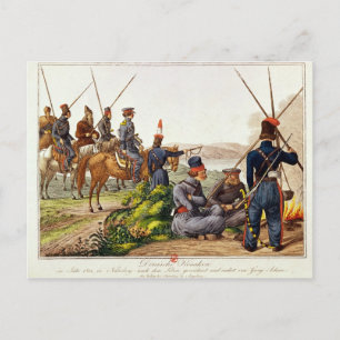 Don Cossacks im Jahr 1814 Postkarte