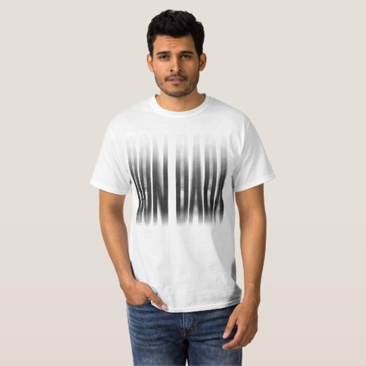 Don Dada Blurred Effect Typografy Reggae T-Shirt (Vorne ganz)