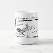 Don Depresso hasst Morgen Kaffeetasse (Mittel)