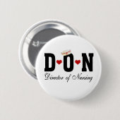 DON Director of Nursing Button (Vorne & Hinten)