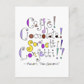 Don Giovanni Mozart Opera Italienischer Feinschmec Postkarte (Vorderseite)