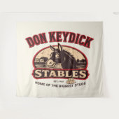 Don Keydick Stables Vintage Farm Wandteppich (Vorderseite (Horizontal))