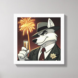 Don Lupo Canino "Neujahr" Leinwanddruck
