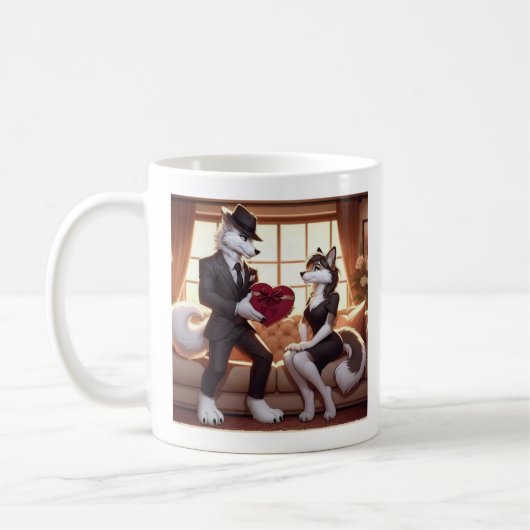 Don Lupo Canino "Valentines"  Kaffeetasse (Links)