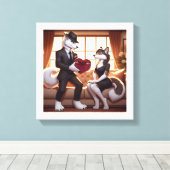 Don Lupo Canino "Valentines" Leinwanddruck (Insitu (Holzboden))