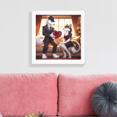 Don Lupo Canino "Valentines" Leinwanddruck (Insitu (Wohnzimmer))