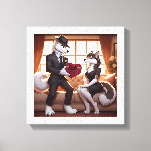 Don Lupo Canino "Valentines" Leinwanddruck (Vorderseite)