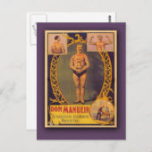 Don Manuelo, tattooed man on Cards, Postkarten (Vorne/Hinten)
