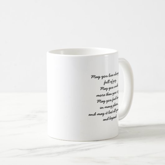 Don Novaks Segen Kaffeetasse (VorderseiteRechts)