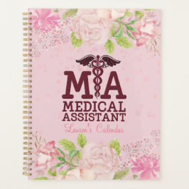 DON Nurse Pink Personalisiert Floral Journal Plann Planer