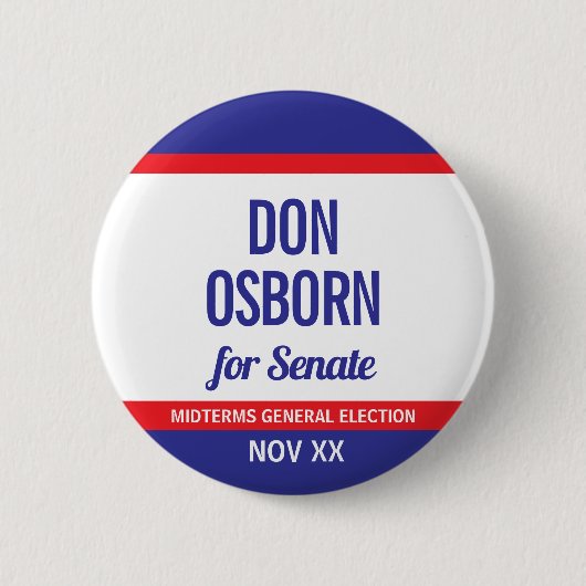 Don Osborn Für Senat Button (Vorderseite)