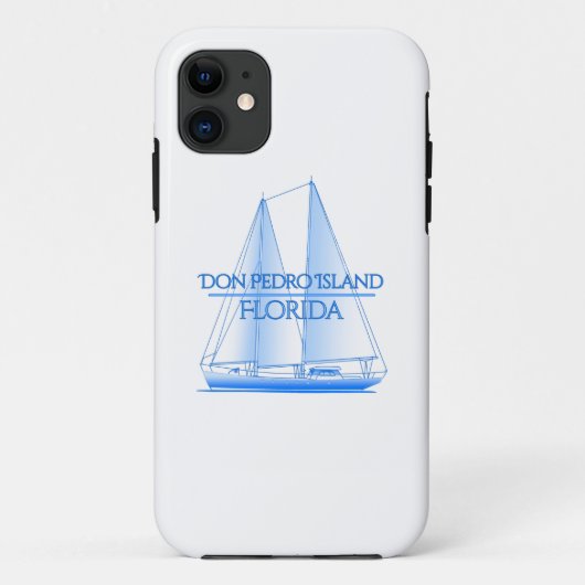 Don Pedro Island Coastal Nautical Segelschiff Case-Mate iPhone Hülle (Rückseite)