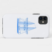 Don Pedro Island Coastal Nautical Segelschiff Case-Mate iPhone Hülle (Rückseite (Horizontal))