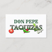 Don Pepe Taquizas Visitenkarte (Vorderseite)