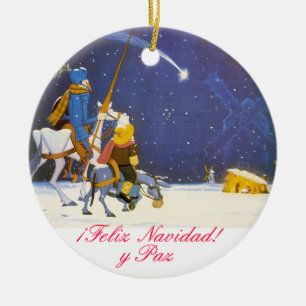 DON QUICHOTE - Adorno de Navidad Keramikornament