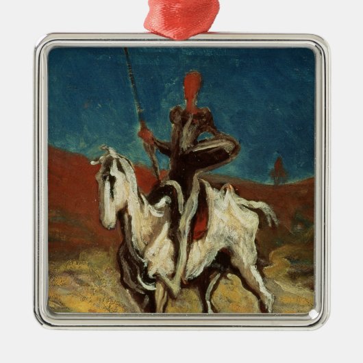 Don Quichote, c.1865-1870 Silbernes Ornament (Vorne)