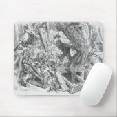 Don Quichote, der die Marionetten kämpft Mousepad (Mit Mouse)