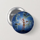 DON QUICHOTE FANTASIE Knopf chapa prendedor Button (Vorne & Hinten)