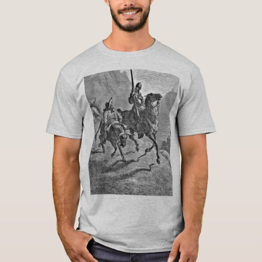 Don Quichote Grau-T - Shirt (Vorderseite)