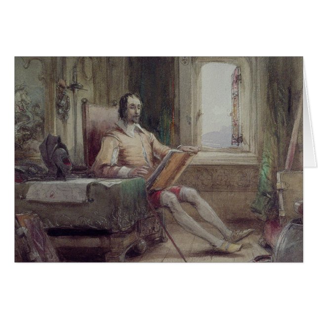 Don Quichote in seiner Studie (Vorderseite (Horizontal))