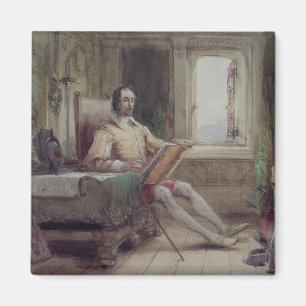 Don Quichote in seiner Studie Magnet